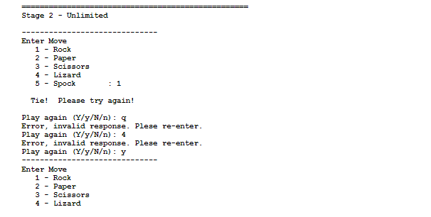 Lizard Paper Je player can often recognize and exploit the non-random behavior