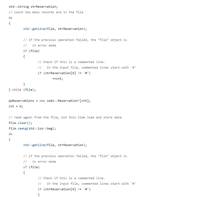 day = 0; hour = 0; } Reservation::Reservation(string& res) { removeSpace(res); int