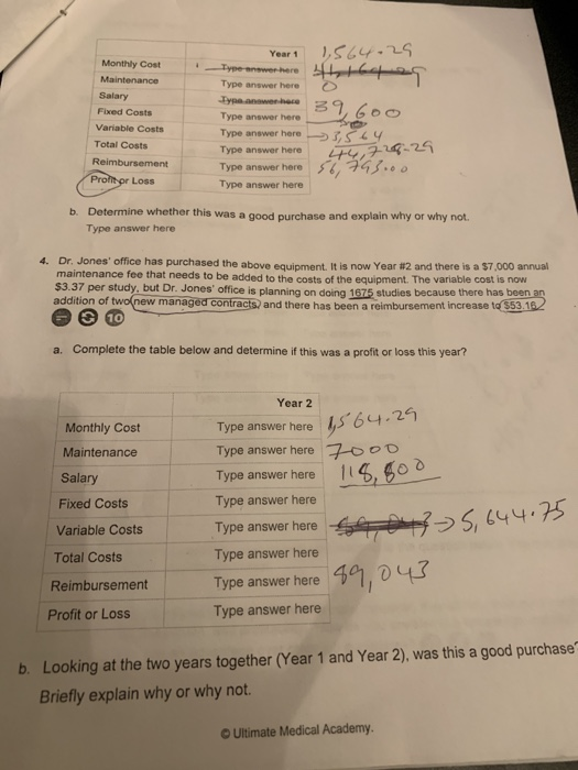 Year 1 S64- Monthly Cost Type answer here Salary Fixed Costs