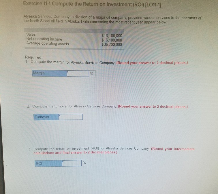  Please someone help me to solve it.. thank you Exercise 11-1