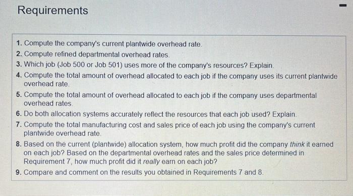 overhead allocation system by using departmental overhead rates. The Machining Department would