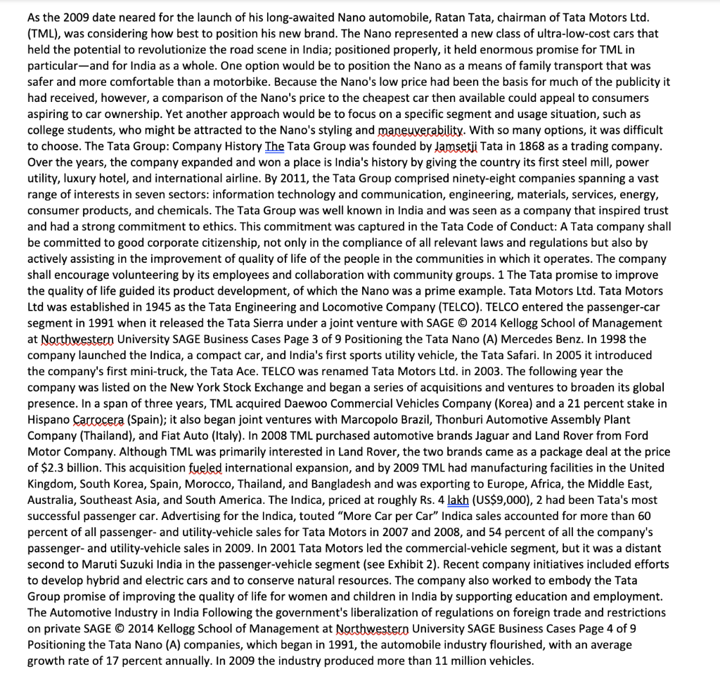 Please read the case below (Need about 1-page answer) a) why do