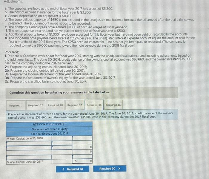 help fill out please need help filling out chart a. The supplies