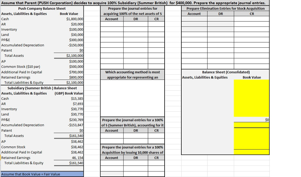 page), review the financial statements for a translation of foreign subsidiary statements