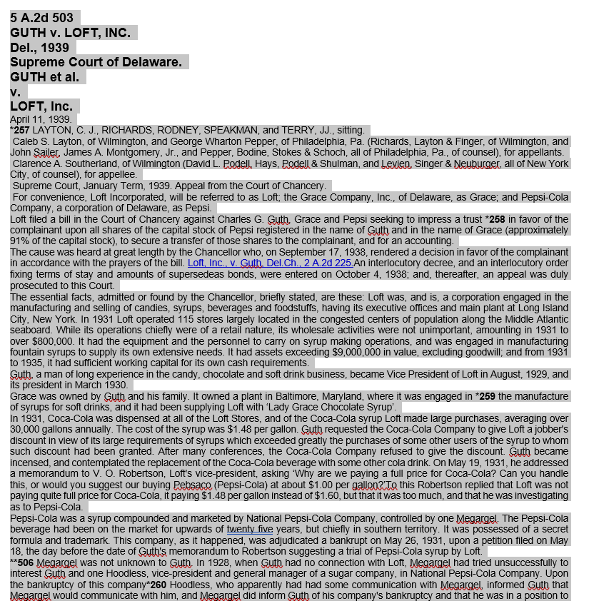 Brief the following court case by using the format below: 1: Citation: