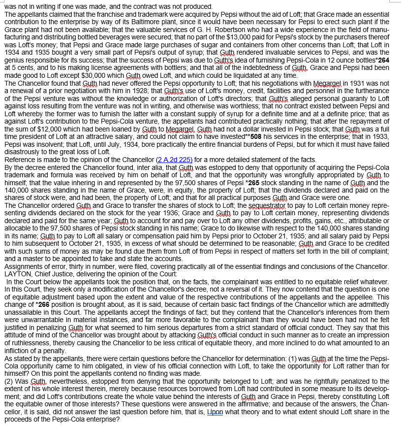 v. LOFT, INC. Del., 1939 Supreme Court of Delaware. GUTH et al.