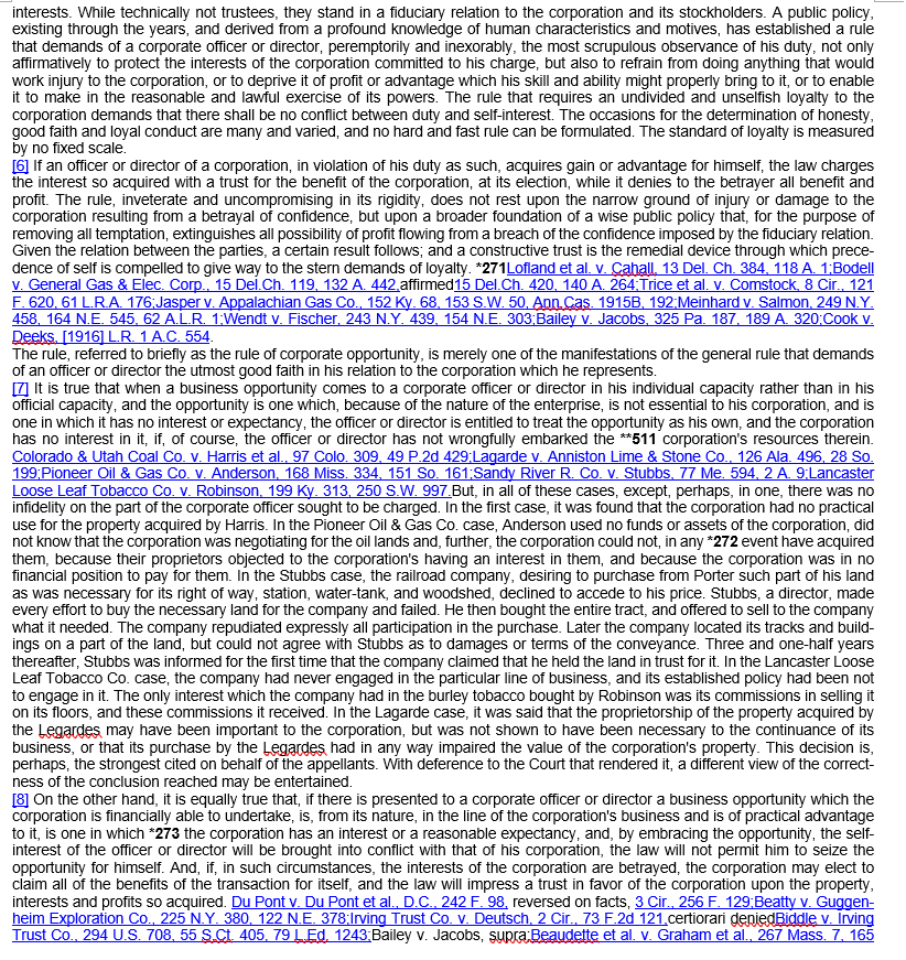 INC. Del., 1939 Supreme Court of Delaware. GUTH et al. y LOFT,
