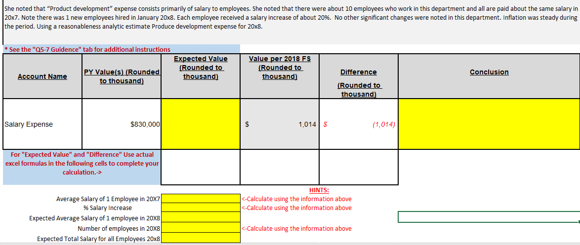 Please could you help me to fill-up the excel below and could