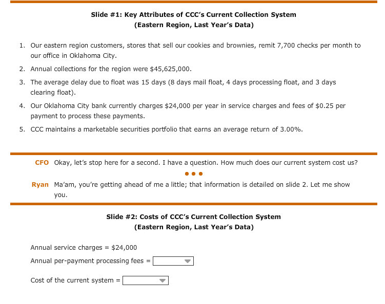 conference room, Abigail Holmes, the chief financial officer of Chocolate Cookie Co.