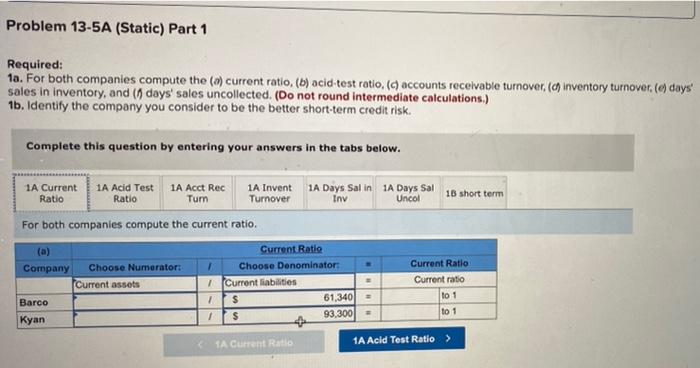 following information applies to the questions displayed below.) Summary information from the