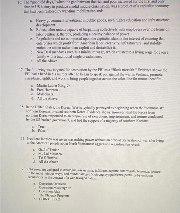  16. The "good old days," when the gap between the rich