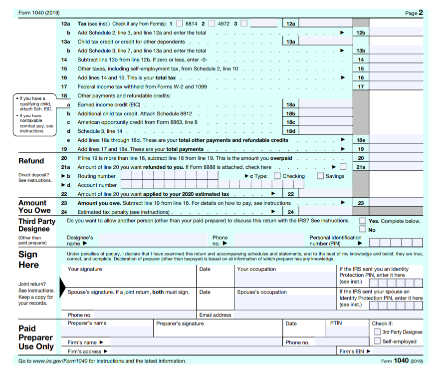 are the forms that need to be filled out. The answers need