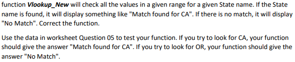 given range for a given State name. If the State name is