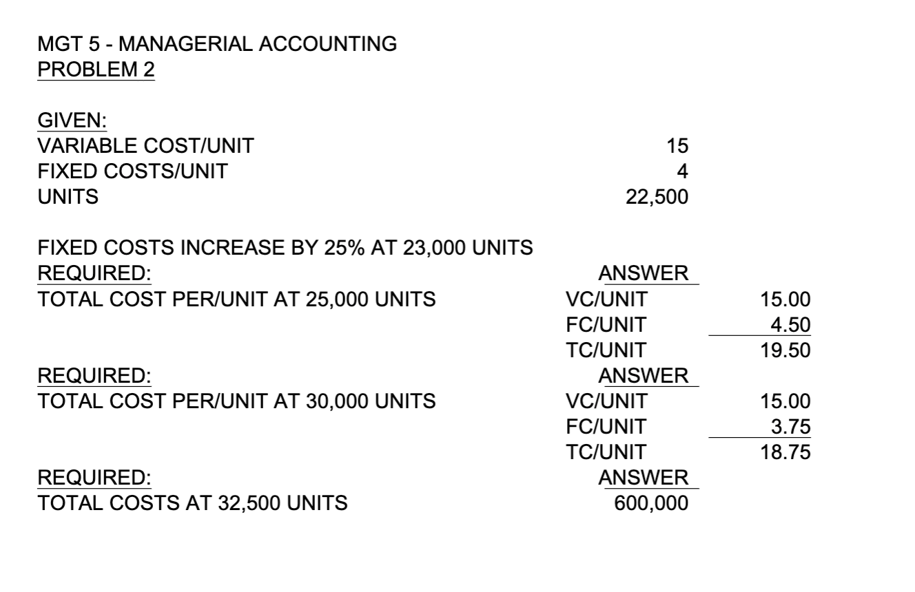 can someone explain why this is the case? MGT 5 - MANAGERIAL