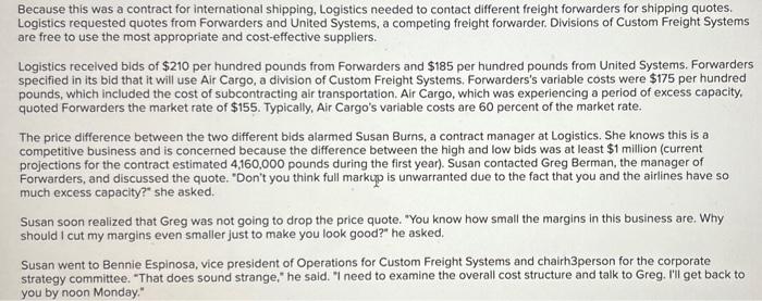 Pricing ( LO 15-1, 2, 3) "We can't drop our prices below