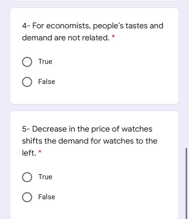 the same PPF. True False 2- The demand curve will shift to