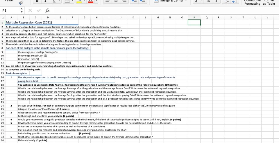!1 il = Merged Cent .00 .0 Formatting as Table 1