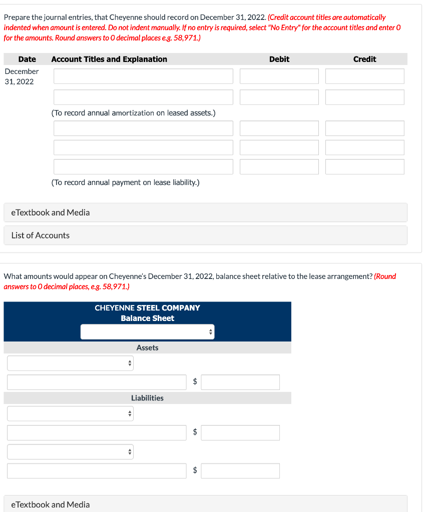 as lessee, signed a lease agreement for equipment for 5 years, beginning