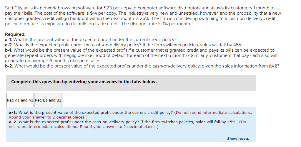 Surf City sells its network browsing software for $23 per copy