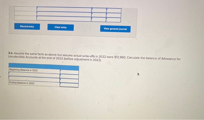 accounts total $92,000. Pave estimates that 30% of the uncollected accounts will