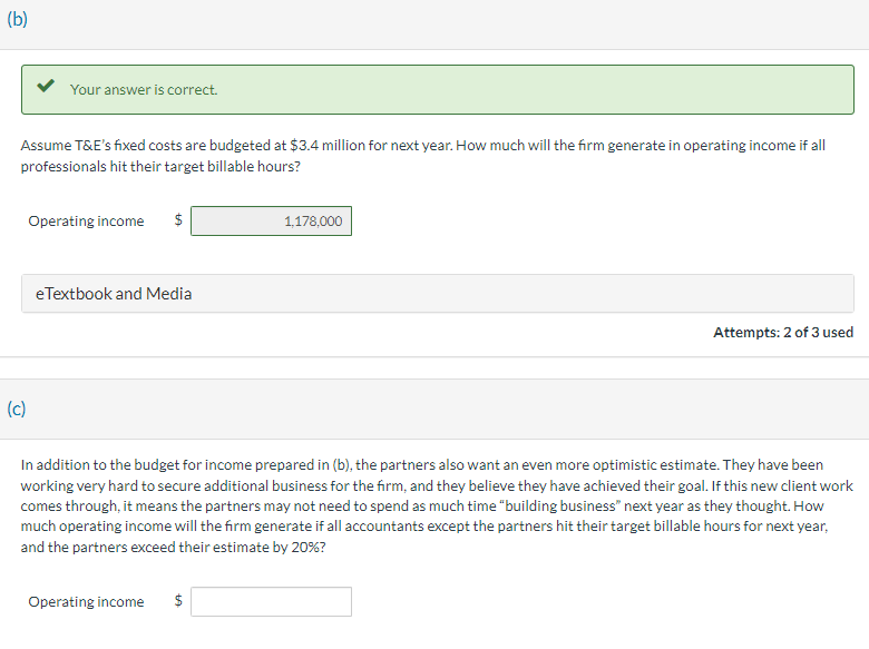 for next year. Much of the work that T\&E does relates to