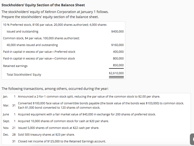  How would I go about solving and finding correct numbers? Stockholders'