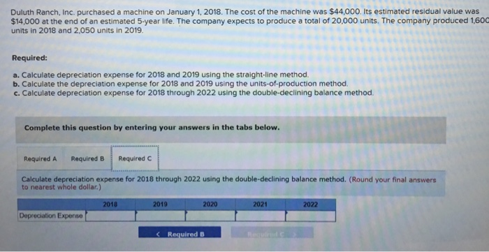 at the end of an estimated 5-year life. The company expects to