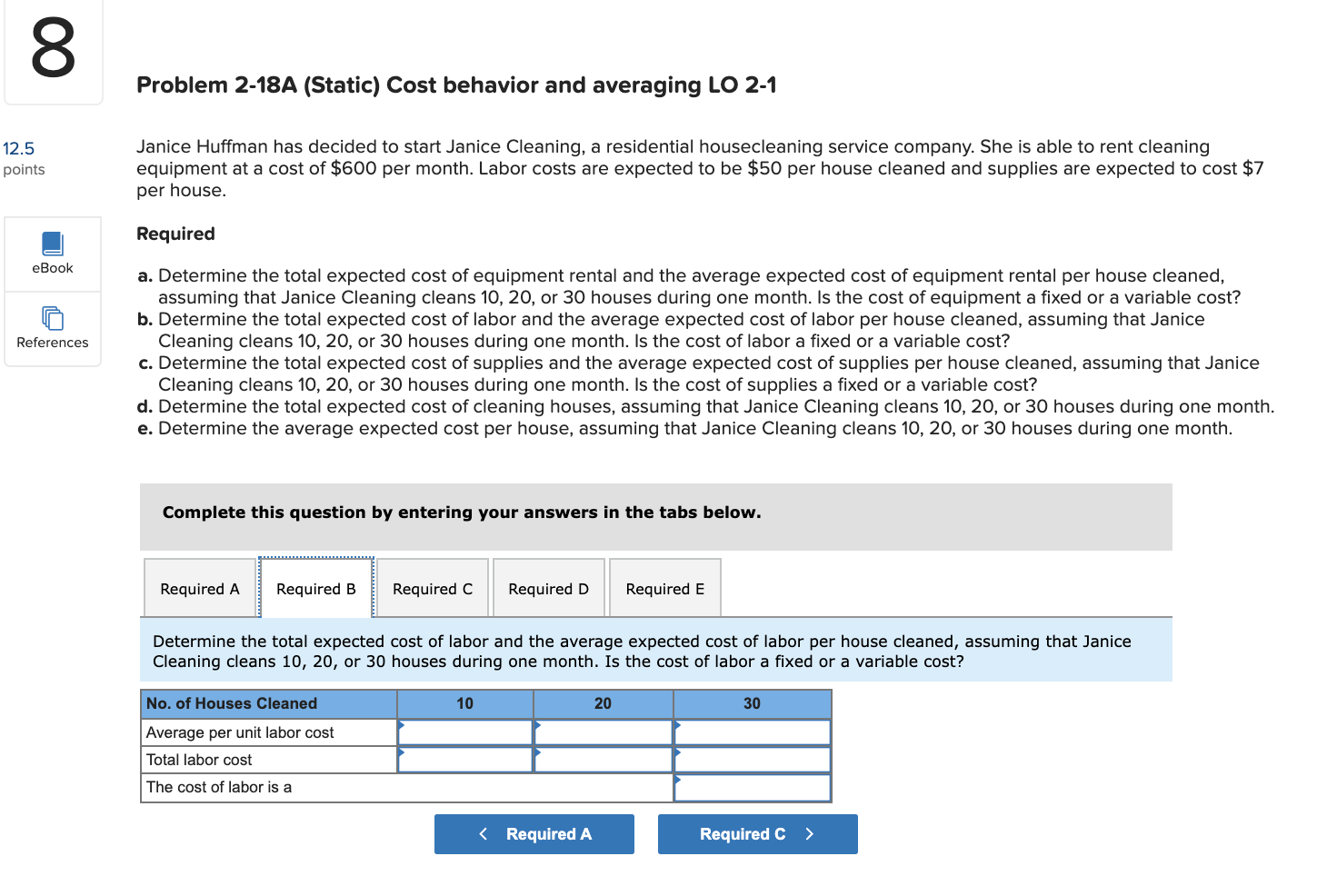 points Janice Huffman has decided to start Janice Cleaning, a residential housecleaning