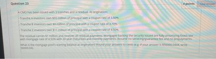  Question 23 4 points Save Answer ACMO has been issued with