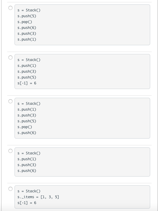 Set/Multiset Choose Removes a specified value Iterates through all values one at