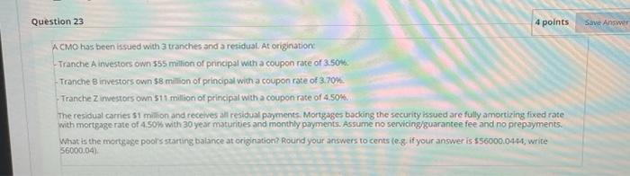  Question 23 4 points Save Answer ACMO has been issued with