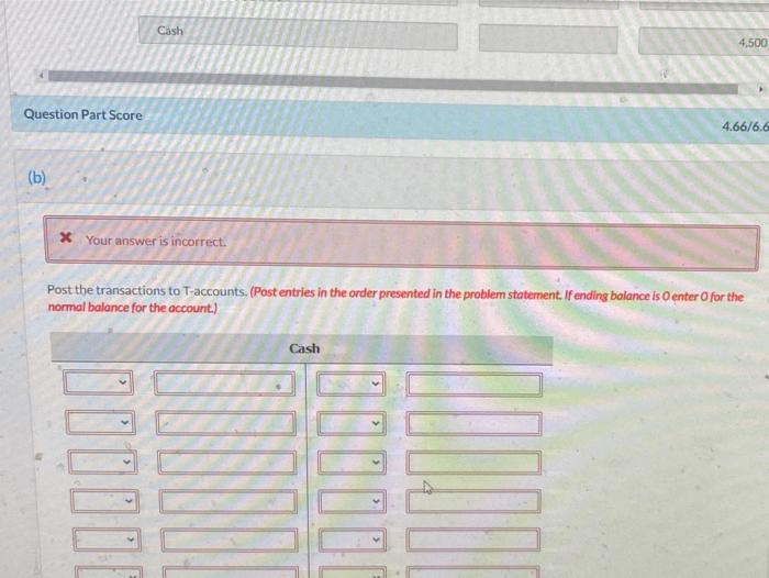 the last question this is the question Post the transactions to T-accounts.