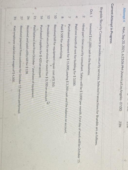 (Post entries in the order presented in the problem statement normal balance