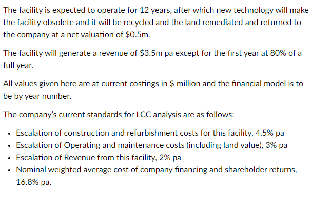 to SUT. Spreadsheet cash flows over any year can be modeled as