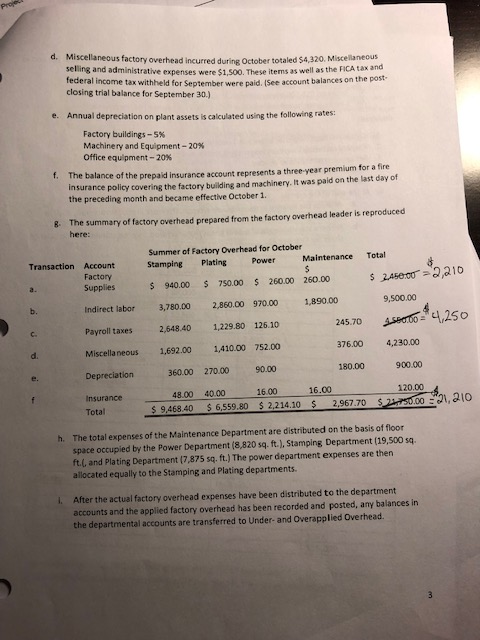 to production departments, Stamping and Plating. a job is started The company