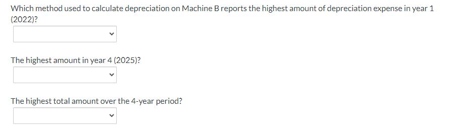  On January 1,2022, Concord Company purchased the following two machines for
