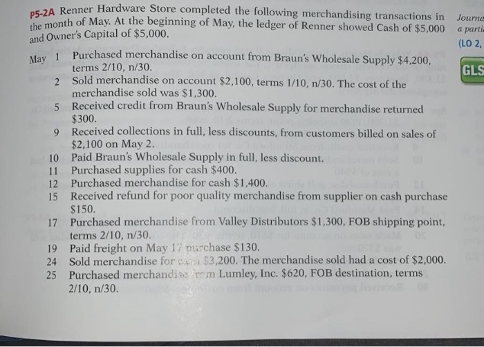  Journa a parti (LO 2, GLS P5-2A Renner Hardware Store completed