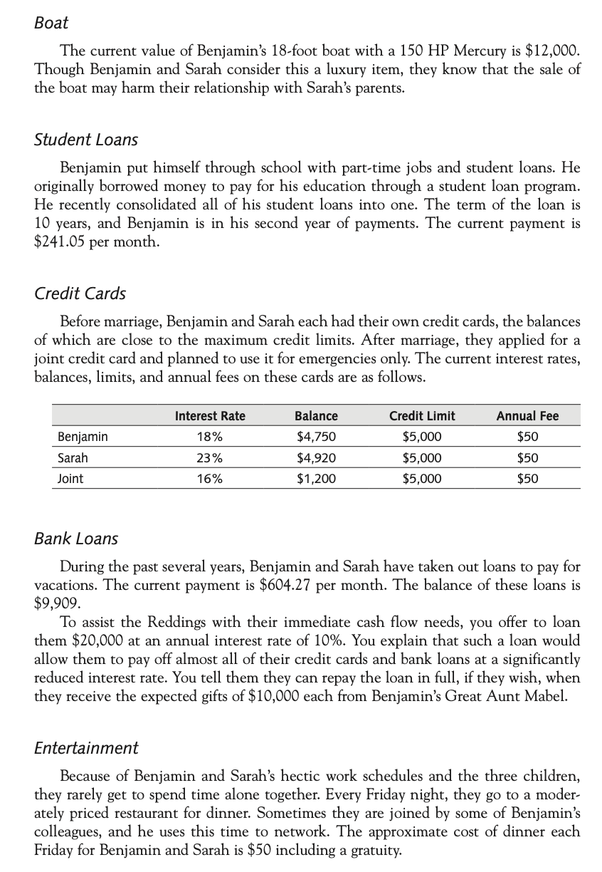 seven years at Moore & Moore, a small accounting firm (50 employees).