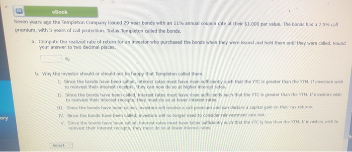 coupon. Bond L matures in 18 years, while Bonds matures in 1