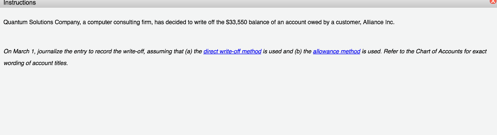 Instructions Quantum Solutions Company, a computer consulting firm, has decided to