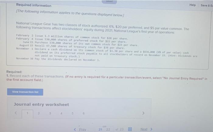  Help Save & E Required information The following information applies to