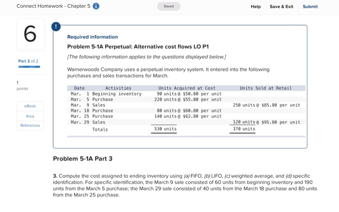  I need Explantion and Solution Please Connect Homework - Chapter 5