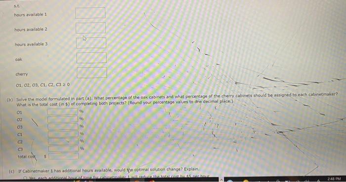 cabinets that are sold to local dealers throughout the Southeast. Because of