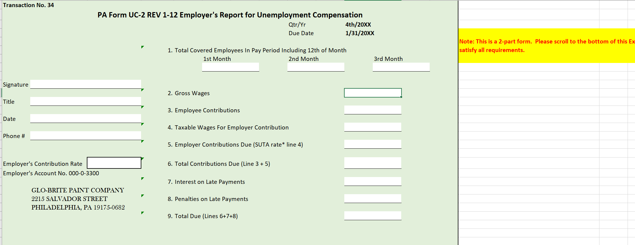 from bieg and toalnd payroll accounting 2021 chapter 7 appendix a Transaction