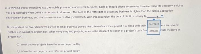 total risk involved in a particular project itself. The risk in a