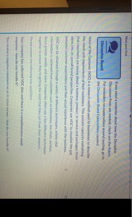  CITRU Must post first. 5 If you need a reminder about