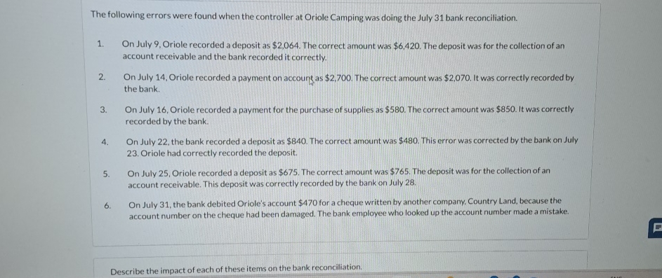  The following errors were found when the controller at Oriole Camping