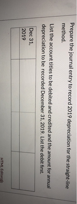Computer the accumulated depreciation for December 31 using the double-declining balance method.