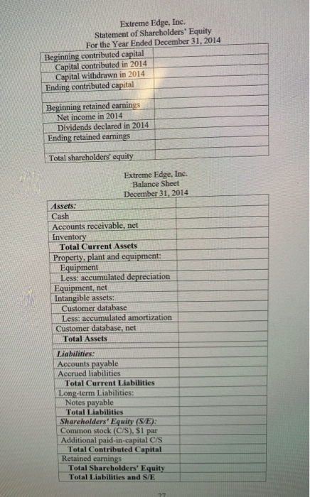 3. Purchased $718 of inventory on credit from suppliers. 4. Recorded $1,200
