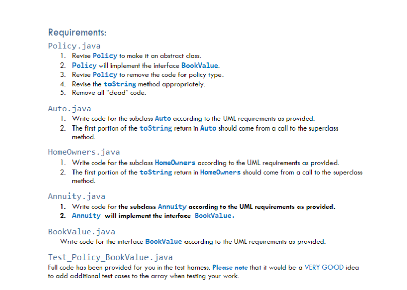 Policy hierarchy, Annuity, and the BookValue interface. * * This process begin